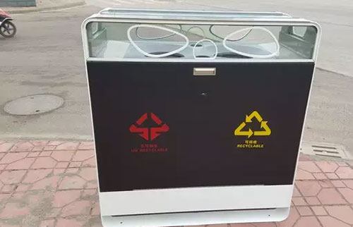 成都高大上果皮箱：有WiFi，靠太陽(yáng)能工作